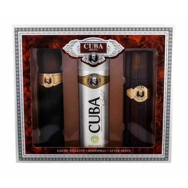 CUBA Gold Zestaw edt 100ml + bs 200ml + as 100ml