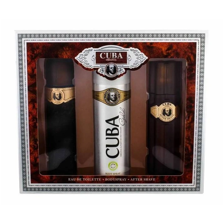 CUBA Gold Zestaw edt 100ml + bs 200ml + as 100ml