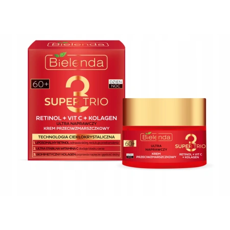 BIELENDA Super Trio krem przeciwzmarszczkowy 60+ 50ml