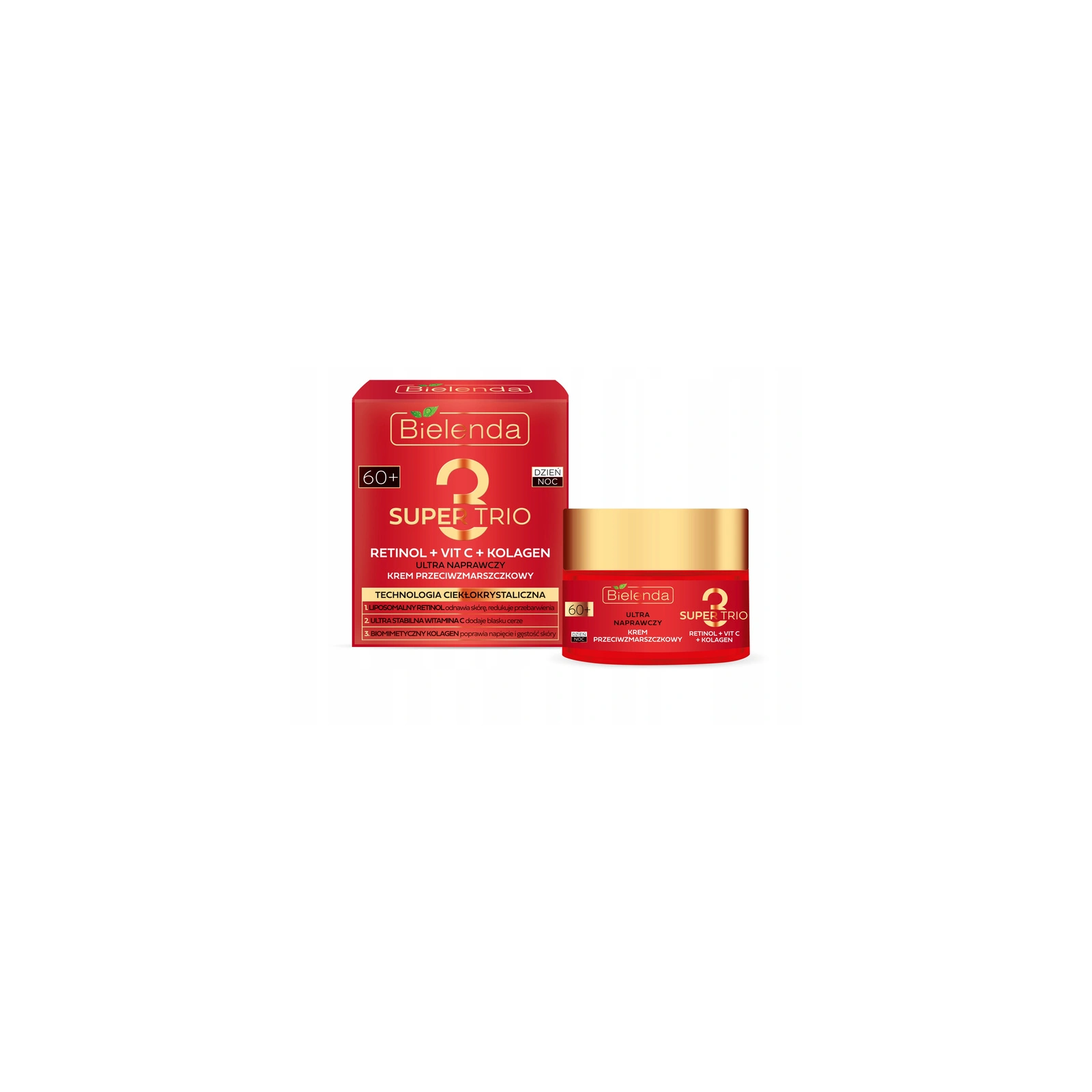 BIELENDA Super Trio krem przeciwzmarszczkowy 60+ 50ml
