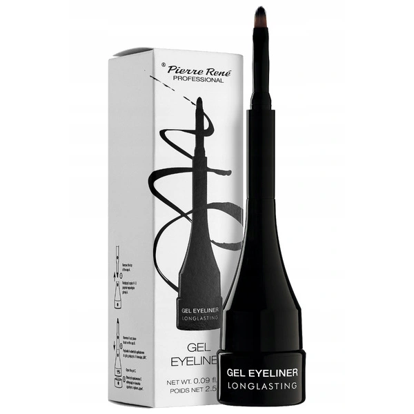 PIERRE RENE Gel eyeliner 01 Carbon Black 2,5ml