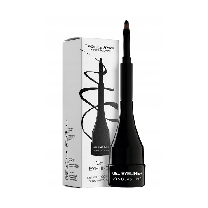 PIERRE RENE Gel eyeliner 01 Carbon Black 2,5ml