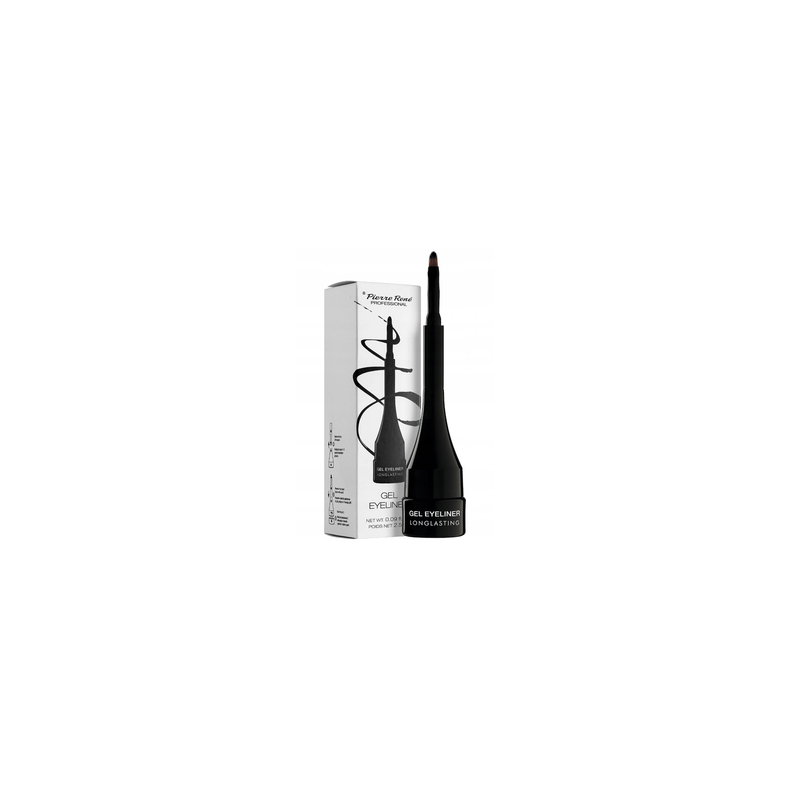 PIERRE RENE Gel eyeliner 01 Carbon Black 2,5ml