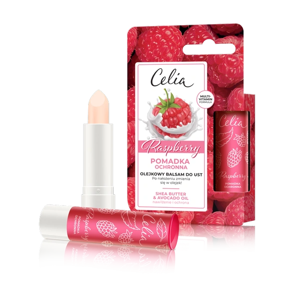 CELIA Olejkowy Balsam Do Ust pomadka ochronna Raspberry 4g