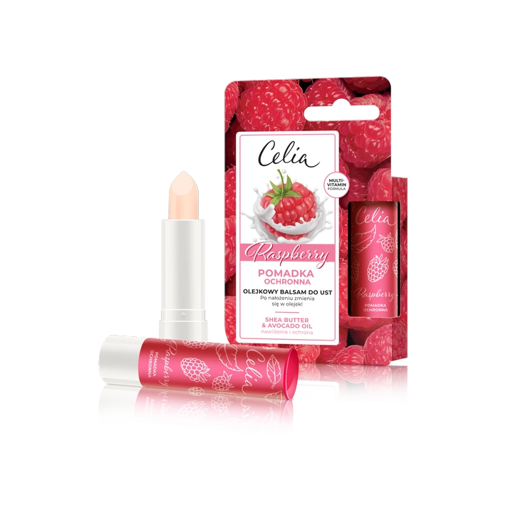 CELIA Olejkowy Balsam Do Ust pomadka ochronna Raspberry 4g