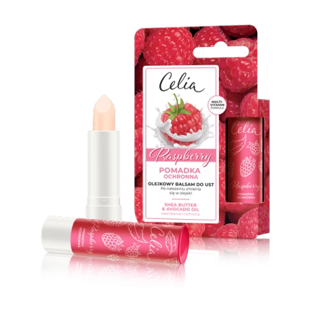 CELIA Olejkowy Balsam Do Ust pomadka ochronna Raspberry 4g