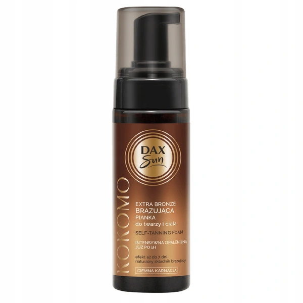 DAX Sun brązująca pianka do twarzy i ciała Extra Dark Kokomo 160ml