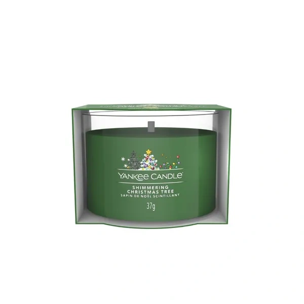 YANKEE CANDLE Signature Mini świeca w słoiku SHIMMERING CHRISTMAS TREE 37g