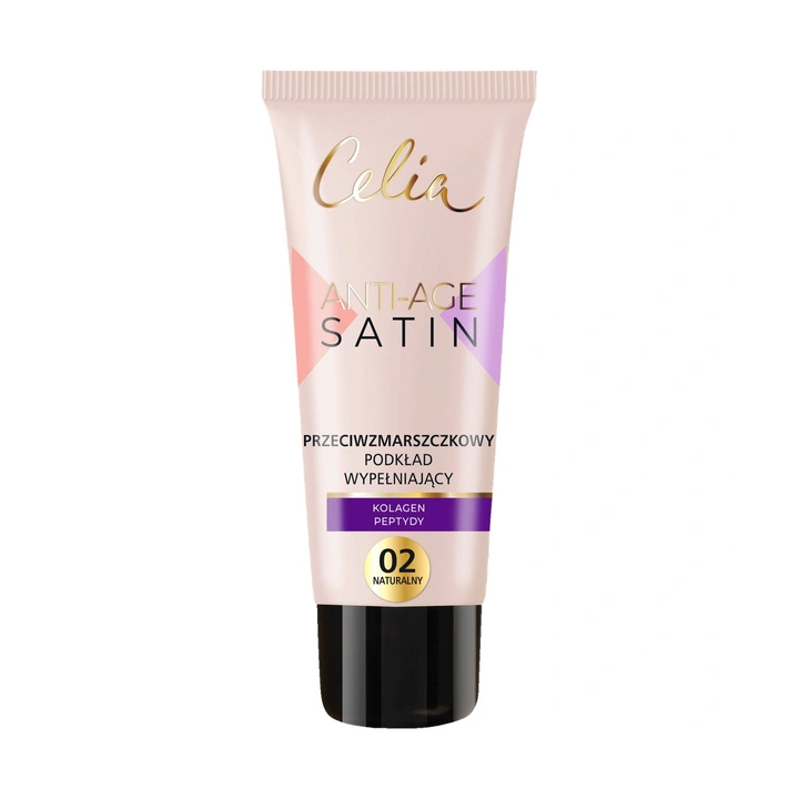 CELIA Satin Anti Age podkład do twarzy przeciwzmarszczkowy 02 Naturalny 30ml