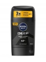 NIVEA Men dezodorant antyperspirant w sztyfcie 72h Deep Black Carbon 50ml