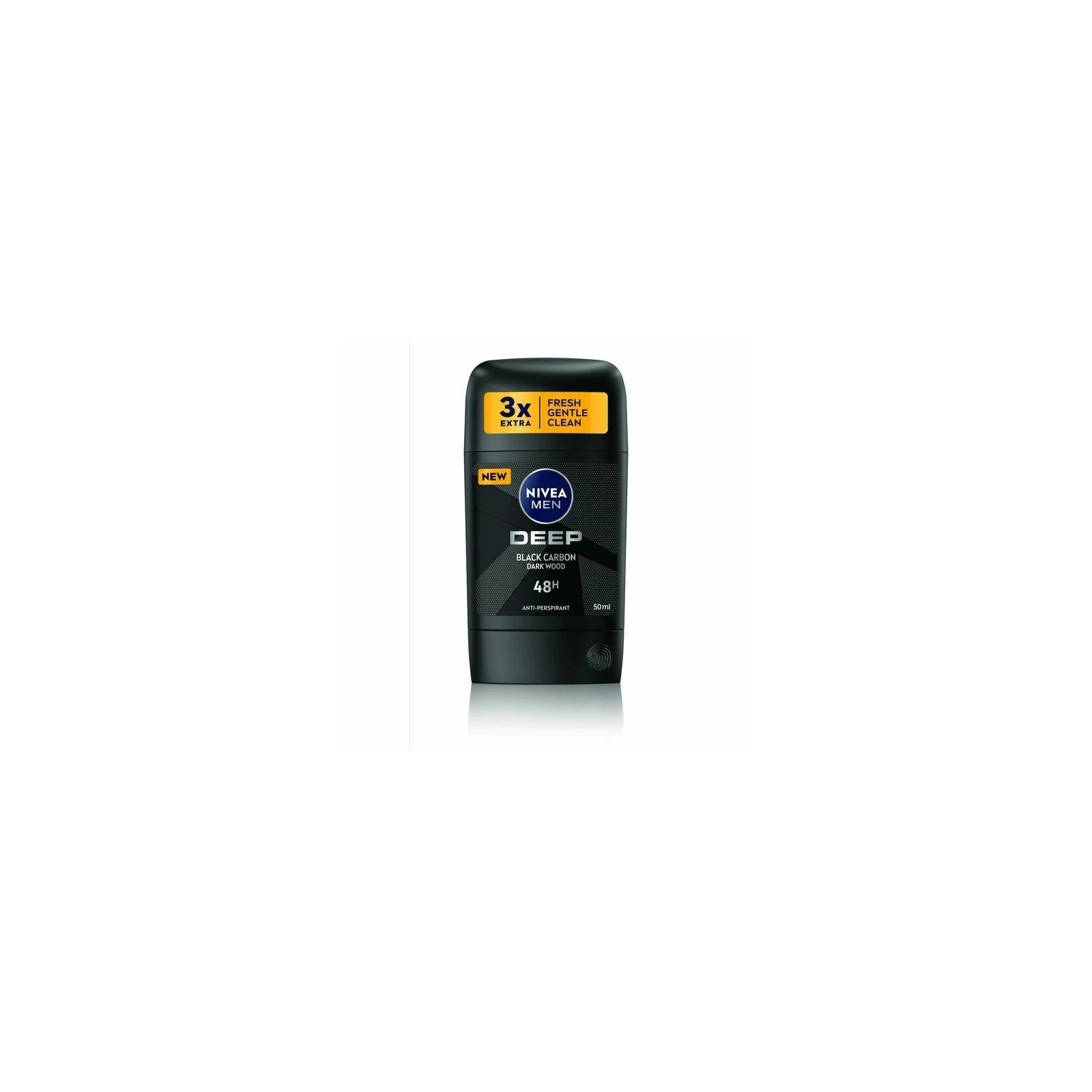 NIVEA Men dezodorant antyperspirant w sztyfcie 72h Deep Black Carbon 50ml