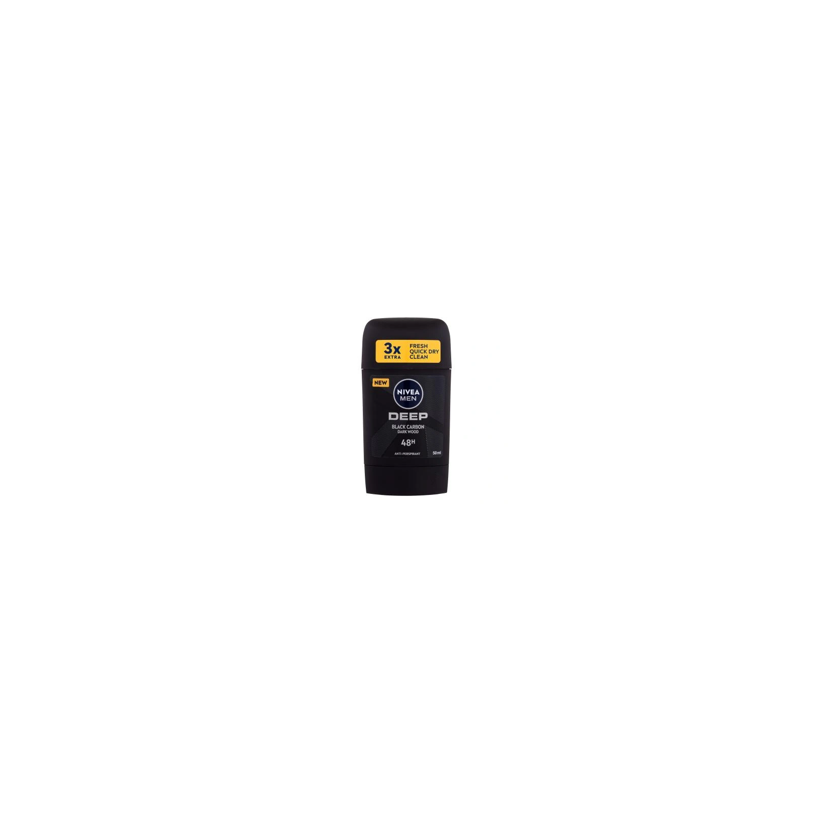 NIVEA Men dezodorant antyperspirant w sztyfcie 72h Deep Black Carbon 50ml