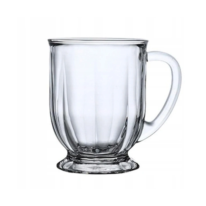 ECARLA kubek z uchem szklanka duża 400ml SZK159
