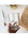 ECARLA kubek z uchem szklanka duża 400ml SZK159