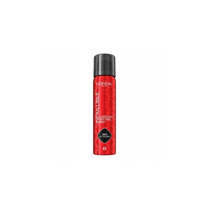 LOREAL Infaillible Setting Mist mgiełka spray utrwalająca makijaż 3-sekundowy 75ml