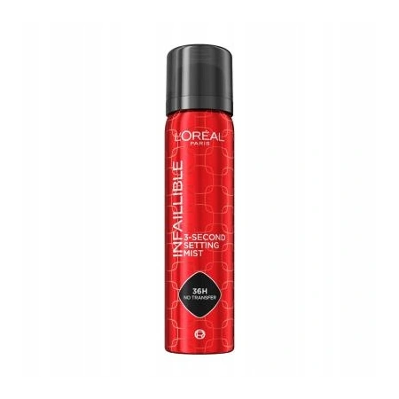 LOREAL Infaillible Setting Mist mgiełka spray utrwalająca makijaż 3-sekundowy 75ml