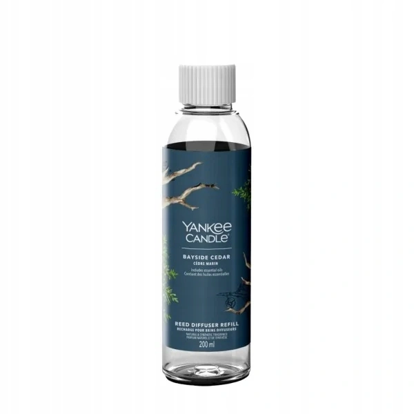 YANKEE CANDLE Reed Diffuser Refill zapas do pałeczek zapachowych BAYSIDE CEDAR 200ml
