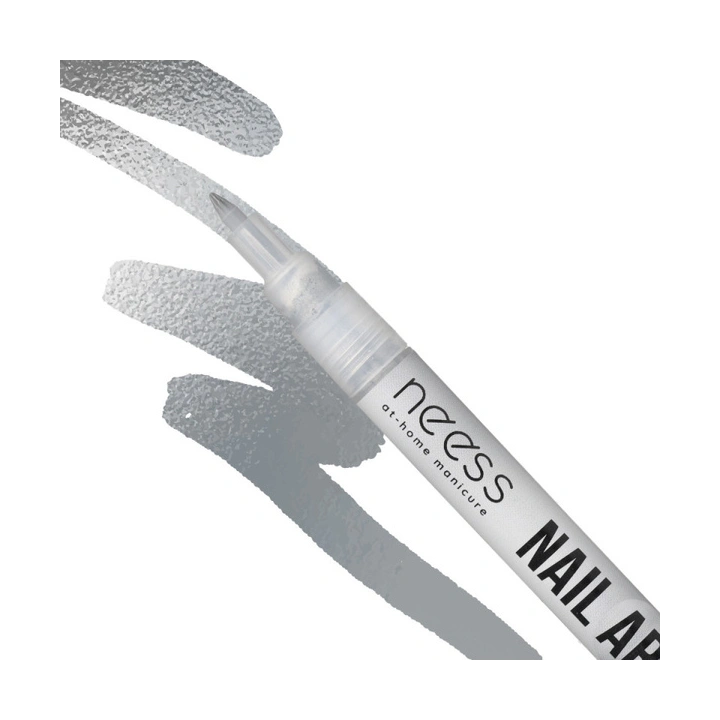 NESS Nail Art Pen pisak do zdobienia paznokci Srebrny 2452 3,8ml