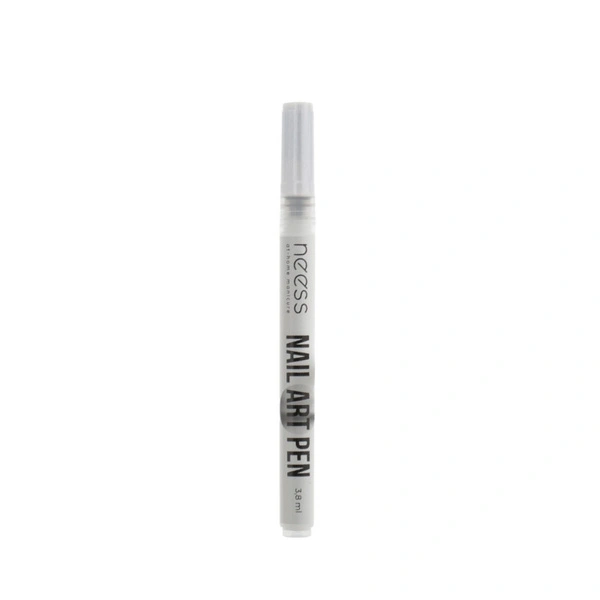 NESS Nail Art Pen pisak do zdobienia paznokci Biały 2450 3,8ml