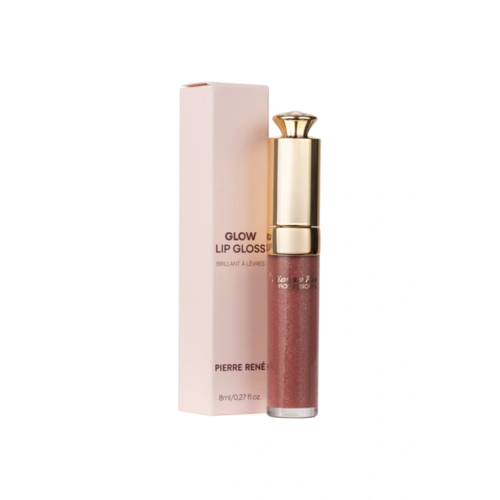 PIERRE RENE Glow Lip Gloss rozświetlający błyszczyk do ust ROSE 8ml