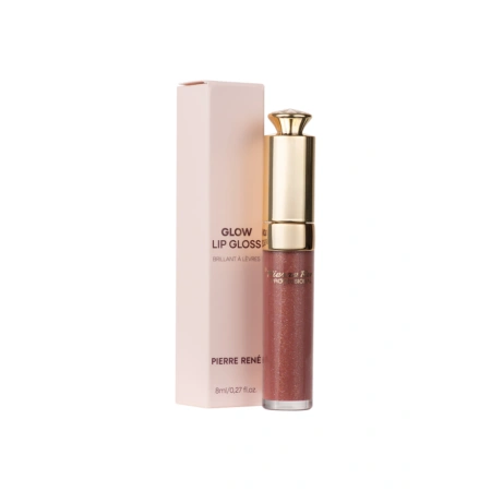 PIERRE RENE Glow Lip Gloss rozświetlający błyszczyk do ust ROSE 8ml