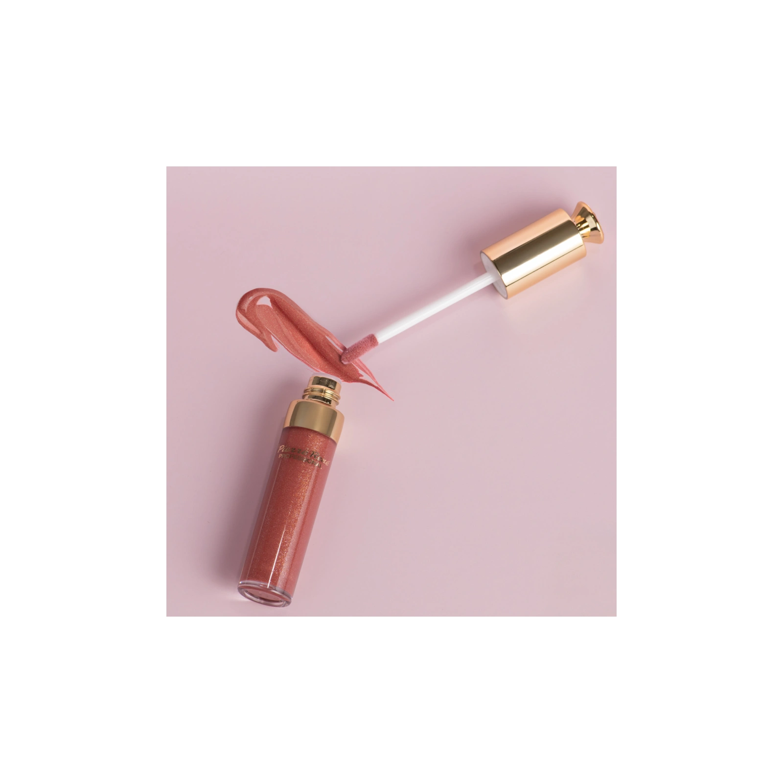 PIERRE RENE Glow Lip Gloss rozświetlający błyszczyk do ust ROSE 8ml