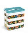 ECARLA organizer sorter na klocki z tacą do układania 31x30x22cm CB82