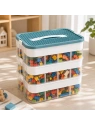 ECARLA organizer sorter na klocki z tacą do układania 31x30x22cm CB82