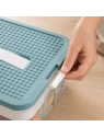 ECARLA organizer sorter na klocki z tacą do układania 31x30x22cm CB82