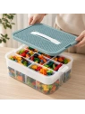 ECARLA organizer sorter na klocki z tacą do układania 31x30x22cm CB82