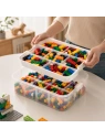ECARLA organizer sorter na klocki z tacą do układania 31x30x22cm CB82