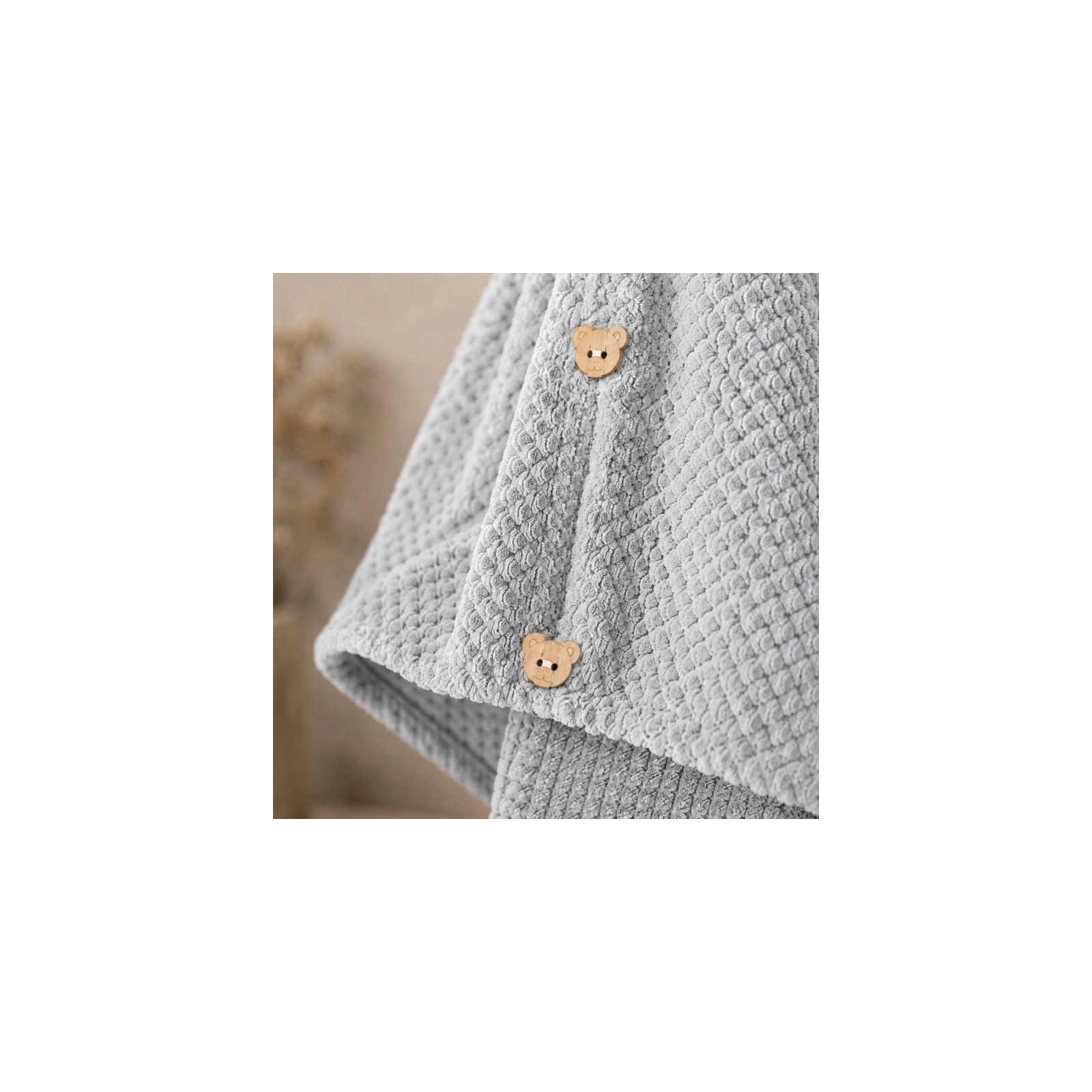 ECARLA ręcznik kapturek, turban do włosów 65x25cm Grafit REC60GRAF