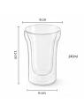 ECARLA szklanka termiczna z podwójnym dnem 240ml SZK220