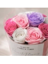 ECARLA Flower Box bukiet mydlanych kwiatów LED 10szt Róże BUK27F