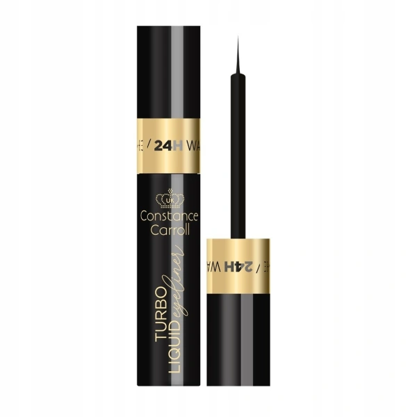 CONSTANCE CARROLL Turbo Liquid eyeliner do oczu WTP Shine Black 1szt