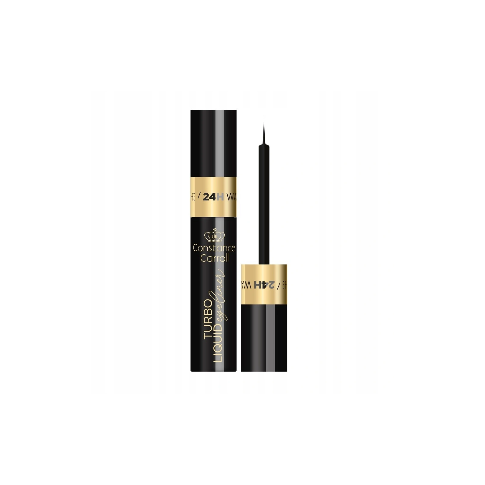 CONSTANCE CARROLL Turbo Liquid eyeliner do oczu WTP Shine Black 1szt