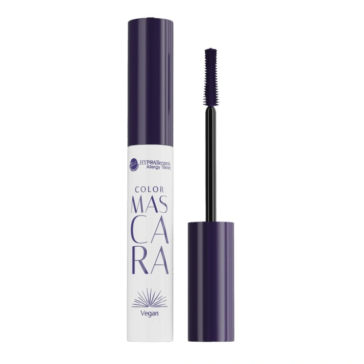 BELL Color Mascara Vegan mascara do rzęs 01 Classy Aubergine 8g