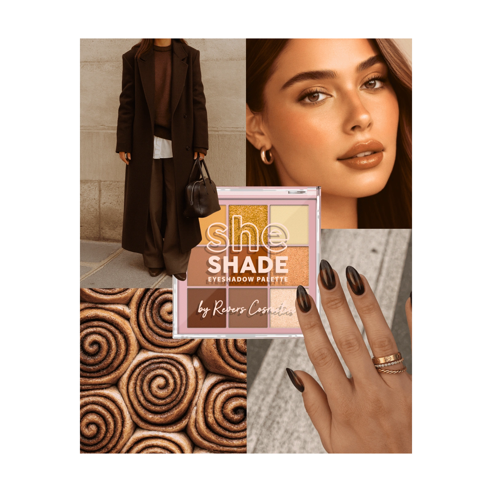 REVERS She Shade paleta cieni do powiek 01 Classy Bronze 9g