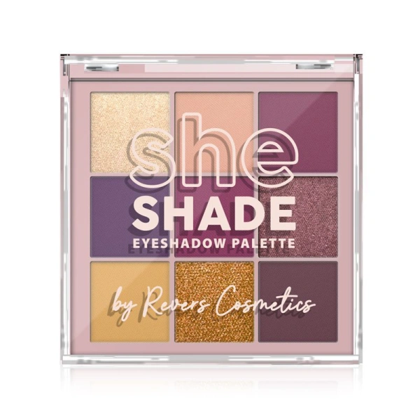 REVERS She Shade paleta cieni do powiek 02 Burgundy Glam 9g