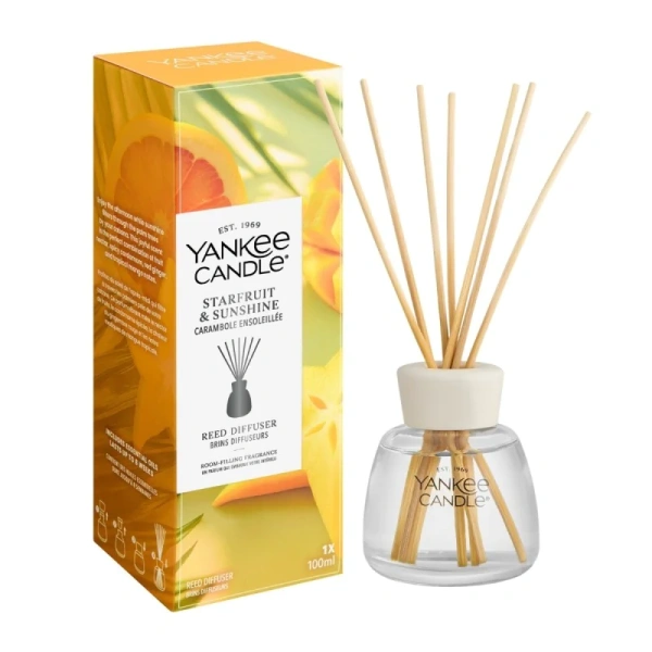 YANKEE CANDLE Reed Diffuser New pałeczki zapachowe STARFRUIT & SUNSHINE 100ml