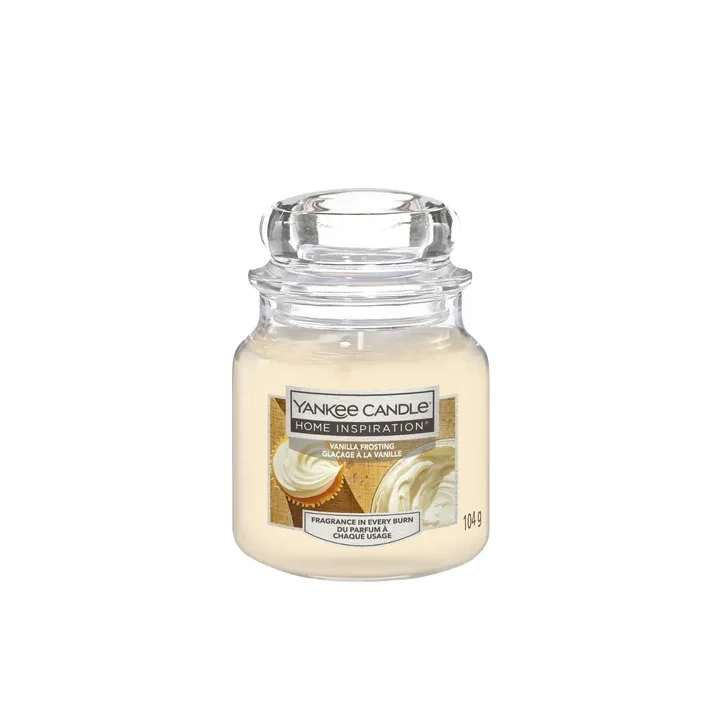 YANKEE CANDLE Home Inspiration Mała świeca w słoiku VANILLA FROSTING 104g