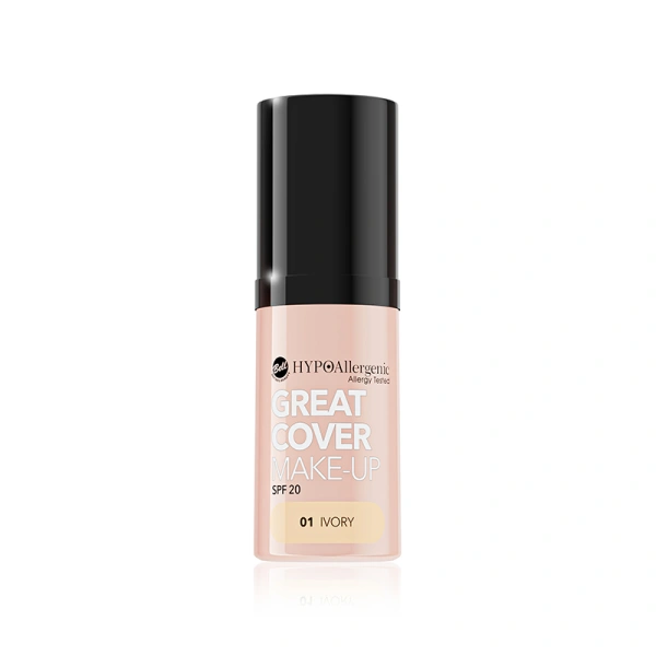 BELL Great Cover Make-Up podkład do twarzy SPF20 01 Ivory 20g