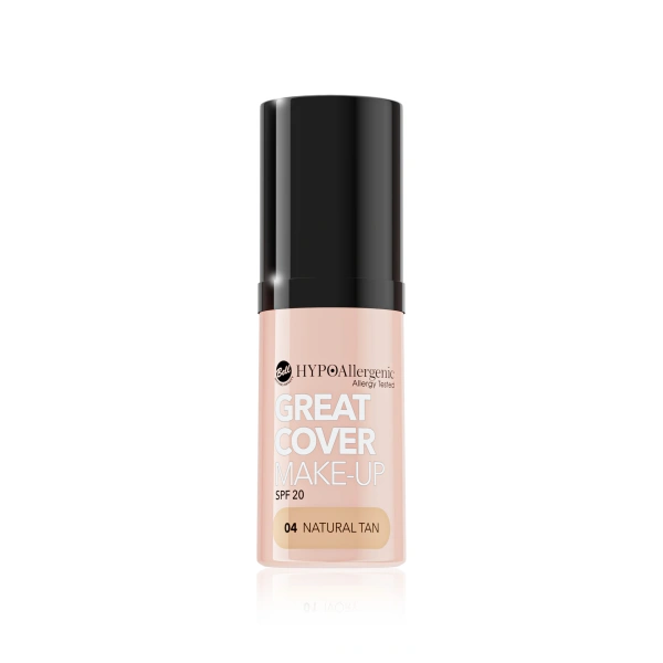 BELL Great Cover Make-Up podkład do twarzy SPF20 04 Natural Tan 20g