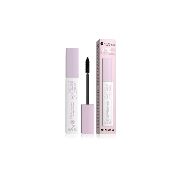 BELL Open Eyes Intense wydłużająco-pogrubiająca mascara do rzęs Black 8ml