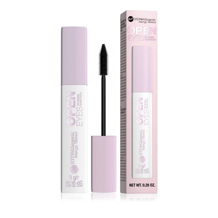 BELL Open Eyes Intense wydłużająco-pogrubiająca mascara do rzęs Black 8ml