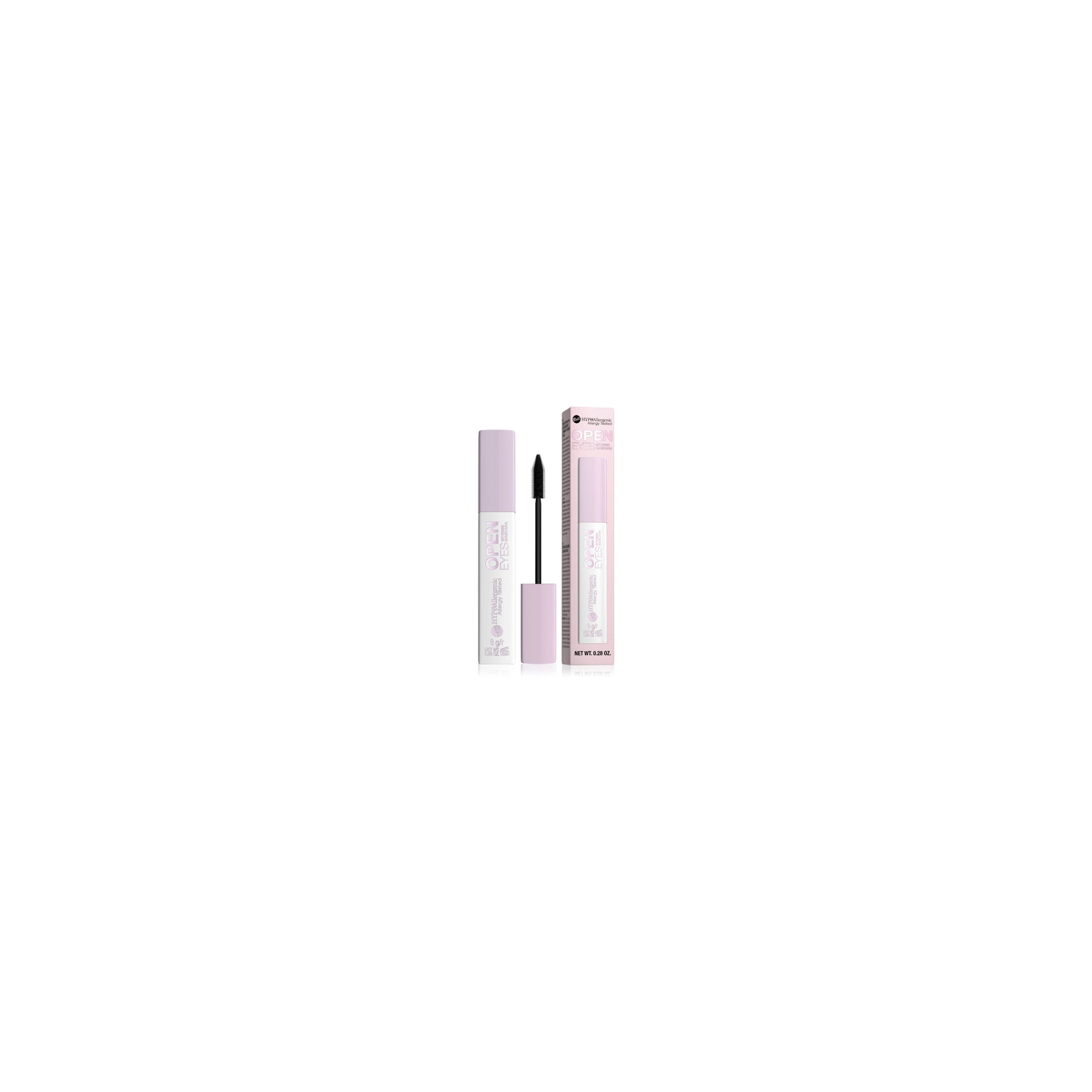 BELL Open Eyes Intense wydłużająco-pogrubiająca mascara do rzęs Black 8ml