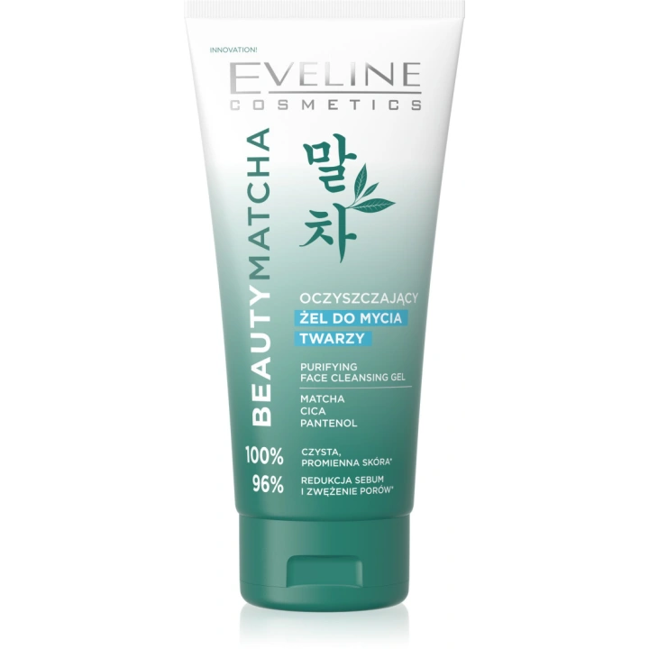 EVELINE Beauty Matcha oczyszczający żel do mycia twarzy 150ml