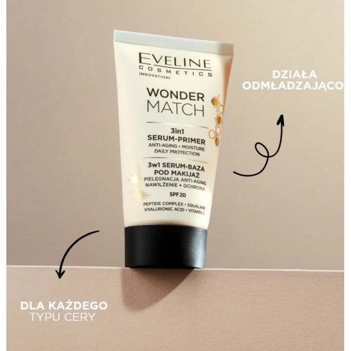 EVELINE Wonder Match serum-baza pod makijaż 3w1 30ml