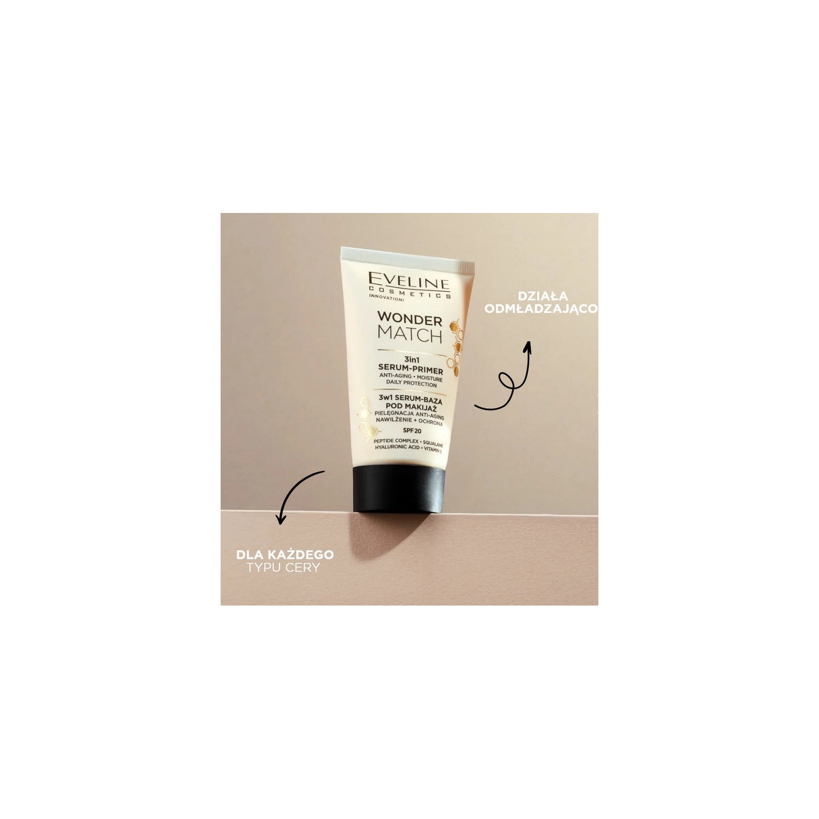EVELINE Wonder Match serum-baza pod makijaż 3w1 30ml