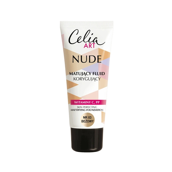 CELIA Matt Nude matujący podkład korygujący 03 Beżowy 30ml
